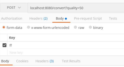 A docker container with REST API will convert a GIF image to WebP