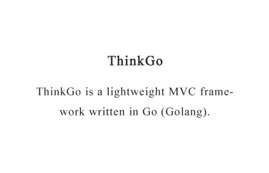 A lightweight MVC framework written in Go