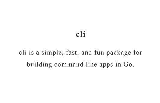 A simple and fun package for building command line apps in Go