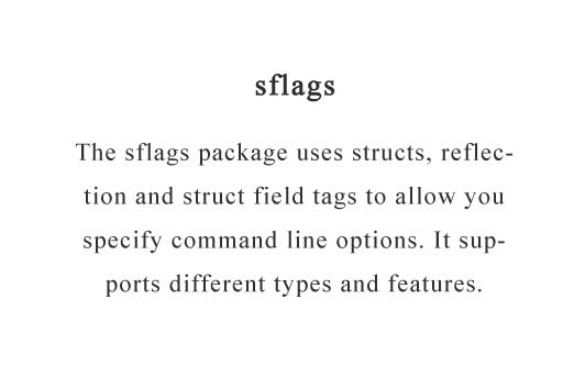 Generate flags by parsing structures