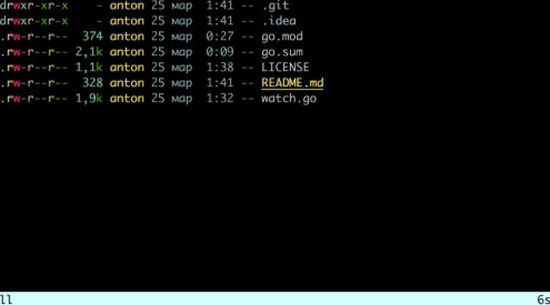 Watch tool rewritten in go
