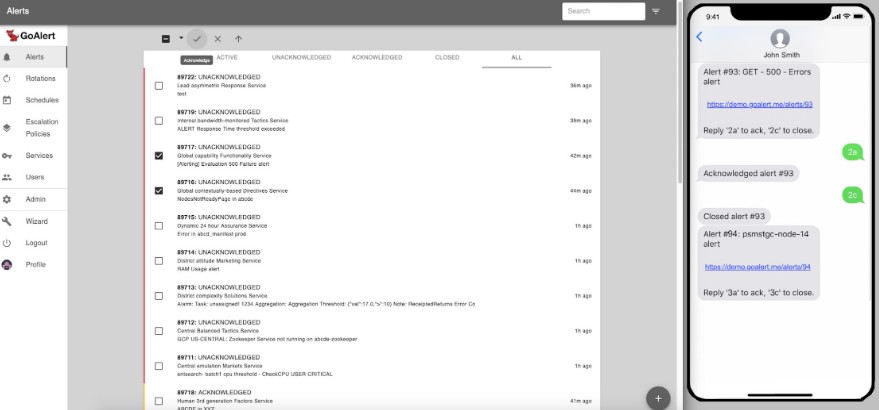 GoAlert provides on-call scheduling and notifications