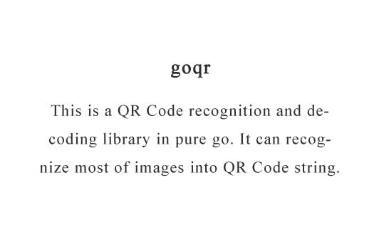 A QR Code recognition and decoding library in pure go