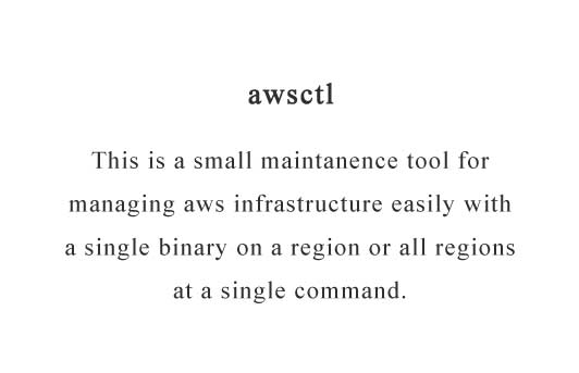 Control AWS infrastructure easily from a single command line written in Go