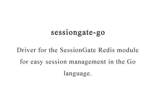 Driver for the SessionGate Redis module for easy session management