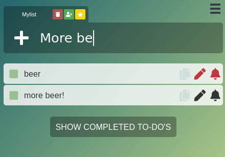 A simple todo-list made with Vue and a simple webserver written in Go